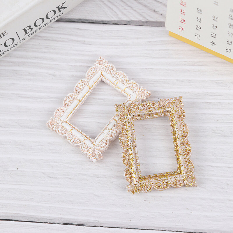 1:12 Dollhouse Miniature Resin Photo Frame Simulation Furniture Accessories For Doll House Decor Kids Play Toys