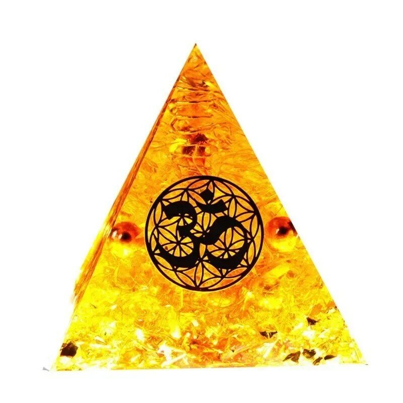 オーラレイキ Orgonite Auras 高周波エネルギーピラミッド輸送成長変更幸運フィールドヨガ瞑想金の装飾のギフト