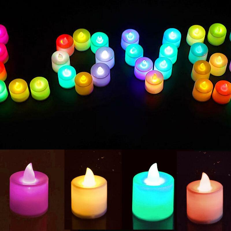 LED أضواء شمعة الإلكترونية ، الزفاف ، عيد ميلاد ، حفلة موسيقية ، محاكاة البارافين ، الطرف ، إضاءة المنزل ، A3N4 ، 1 قطعة