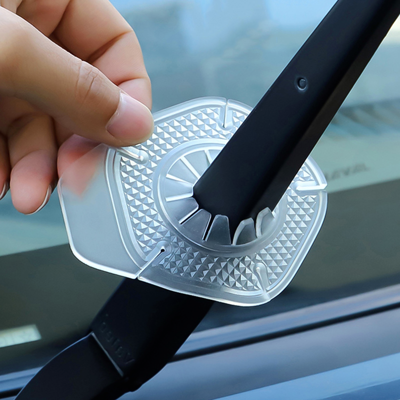 Casing Pelindung Silikon Penutup Tahan Debu Lubang Wiper Kaca Depan Mobil Universal untuk Lengan Pencegahan Daun Puing-puing Bawah Wiper