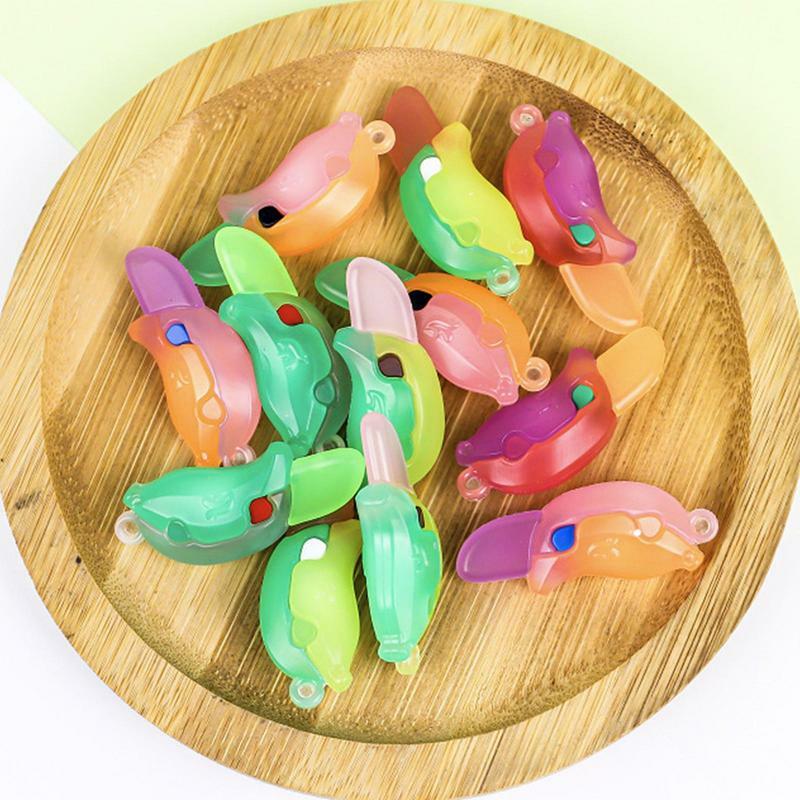 Kinder sensorische Spielzeuge Banane Rettich Form Zappeln Spielzeug Kinder Finger Übung Unterhaltung Spielzeug Jungen Mädchen süße Tasche Anhänger