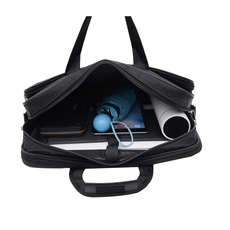 Nuova valigetta da uomo d'affari borsa per Laptop da 15.6 "borsa a tracolla di grande capacità borsa a tracolla maschile di moda