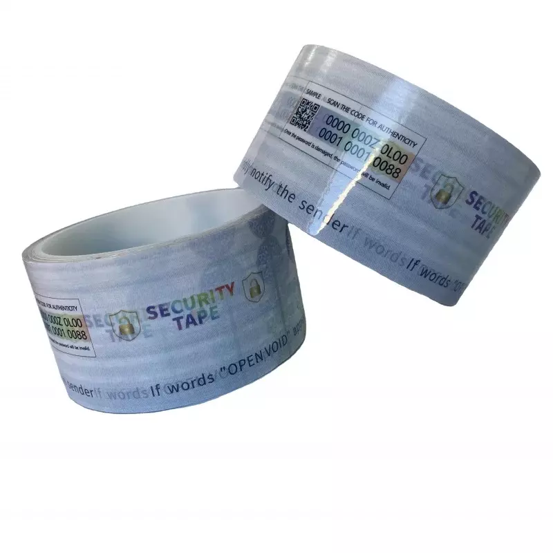 Cinta de embalaje de seguridad de impresión de identificación personalizada, producto personalizado, cinta transparente, cinta abierta
