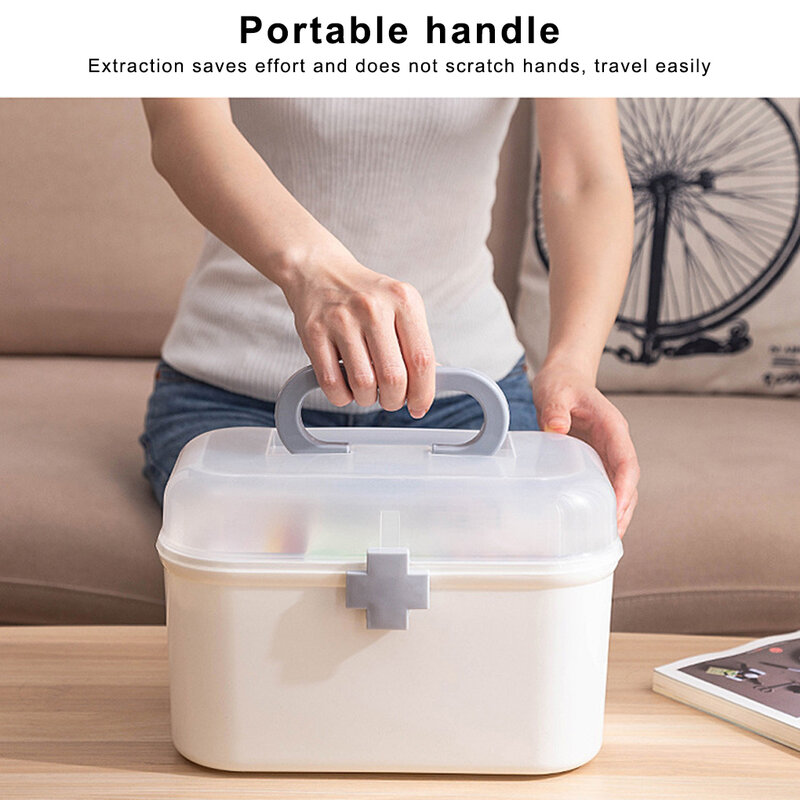Medicine Storage Box Emergency Household First Aid Container Accessories