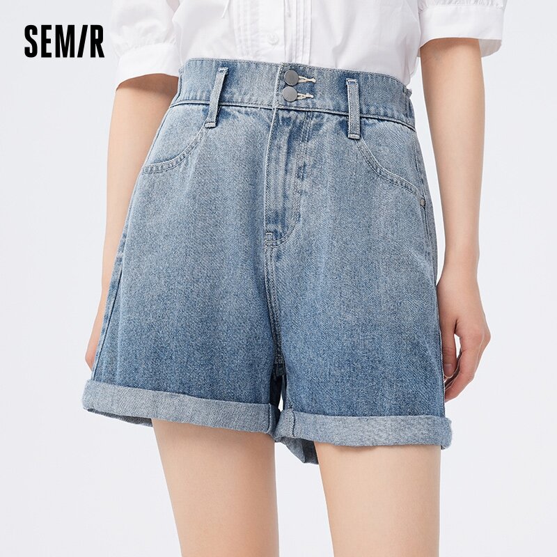 Semir Women Jeans Rolled Hem Pants To CreateTall And Slim Trendy Versatile Summer Cool Shorts Ladies' Fashion Streetwear