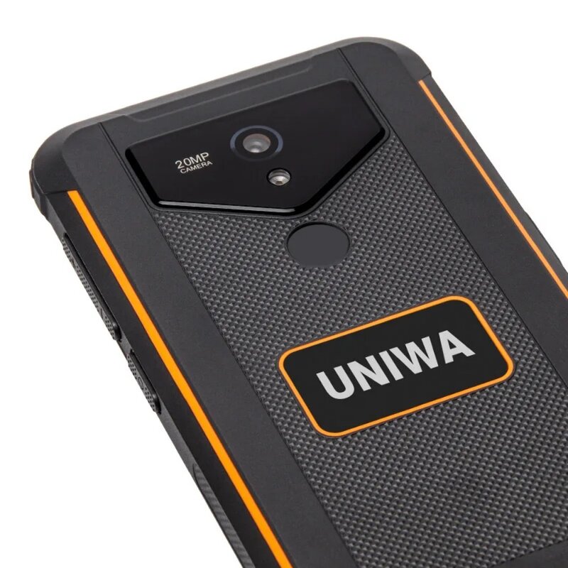 Uniwa-頑丈なスマートフォン、f965プロ、4g、Android 13、6GB RAM、128GB rom rom、オクタコア、指紋、ptt、トランシーバー、NFC付きハンドヘルド