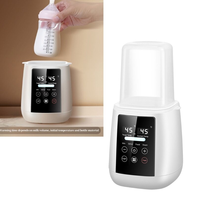 6-in-1-Flaschenwärmer mit Temperaturregelung, vielseitiger Babyflaschenwärmer aus ABS