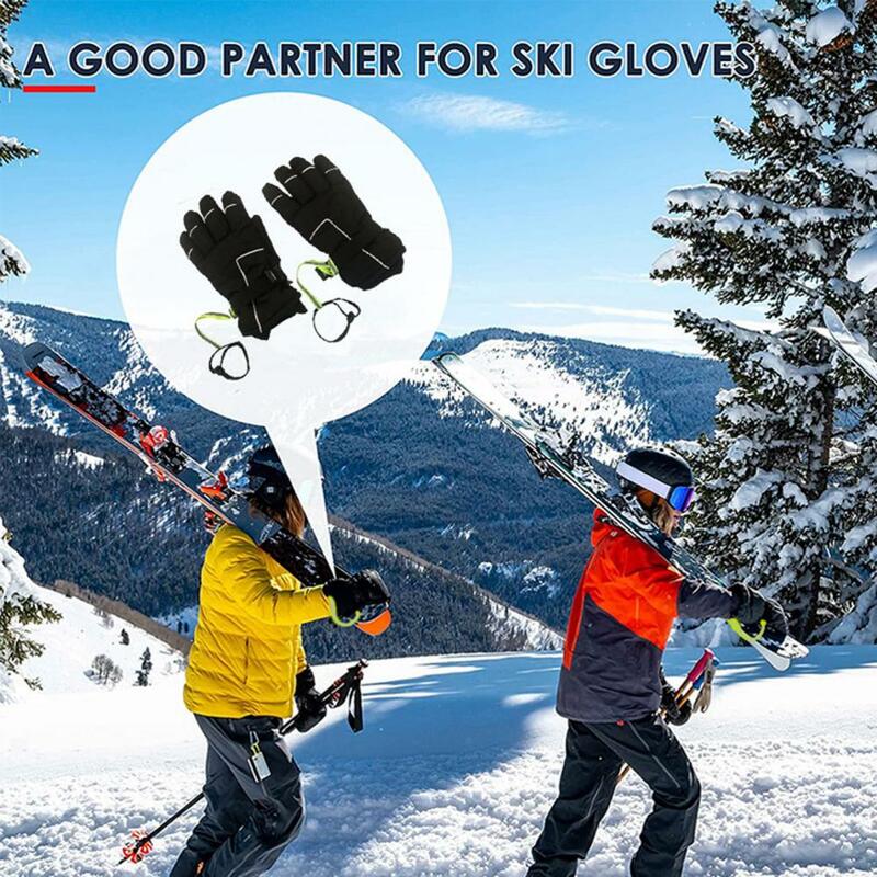 Sports Gloves Safety Belts Adjustable Elastic Safety Gloves Leashes for Unisex Lightweight Anti-lost Wrist Straps for Maximum