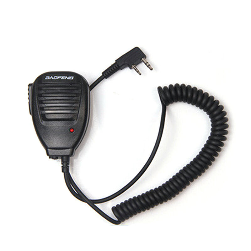 Domofon H21 wytrzymały mikrofon z lampką kontrolną słuchawki radiowe dwukierunkowy Mini dla BF 888S UV5R głośnik