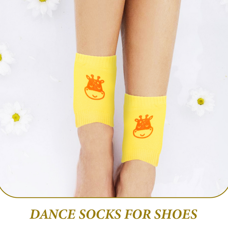 Calcetines y zapatos de baile para mujer, suministro de baile, accesorio de repuesto de bailarina de algodón, protector