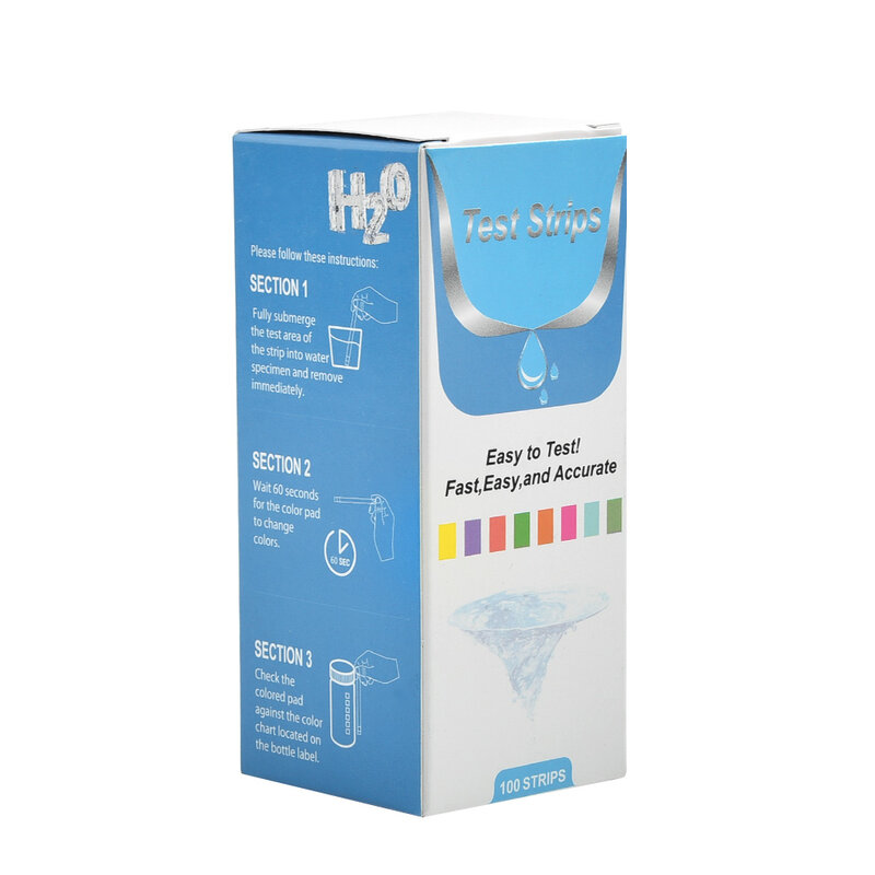 Strips Test Strips Test Water Best Kit Quality Quick & Easy Testing Total 0-425 PPM 0-425mg/l (50 50-in-1 50PCS