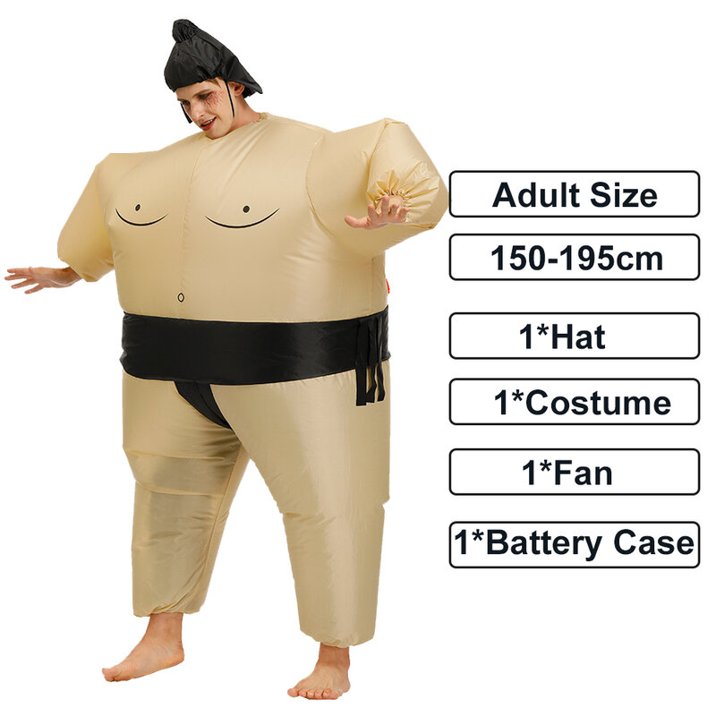 Costume gonflable Sumo Cosplay pour adultes, Costume de fête d'halloween pour hommes et femmes, Costume de spectacle à la mode, livraison directe, Costume de fête de carnaval