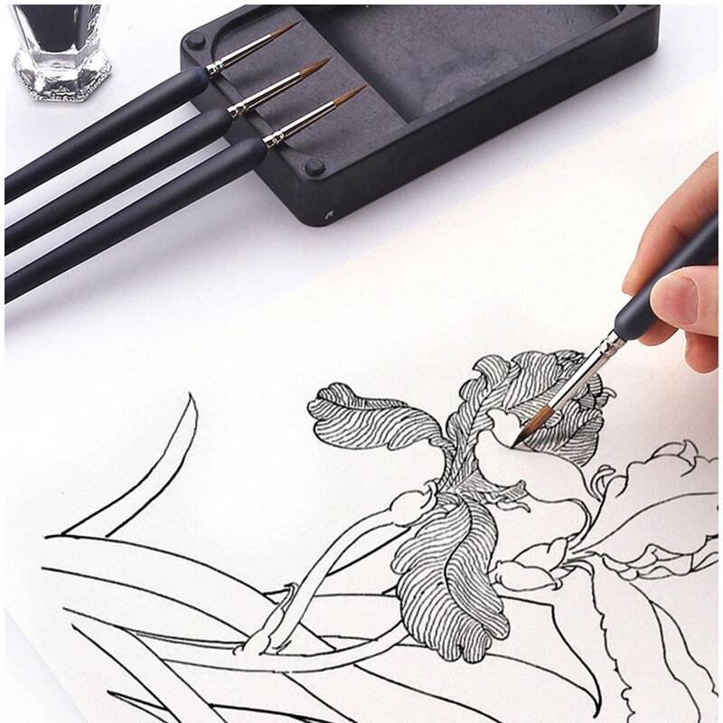 Soft Wool Oil Painting Pens Soft Elastic Drawing Pens For Bedroom