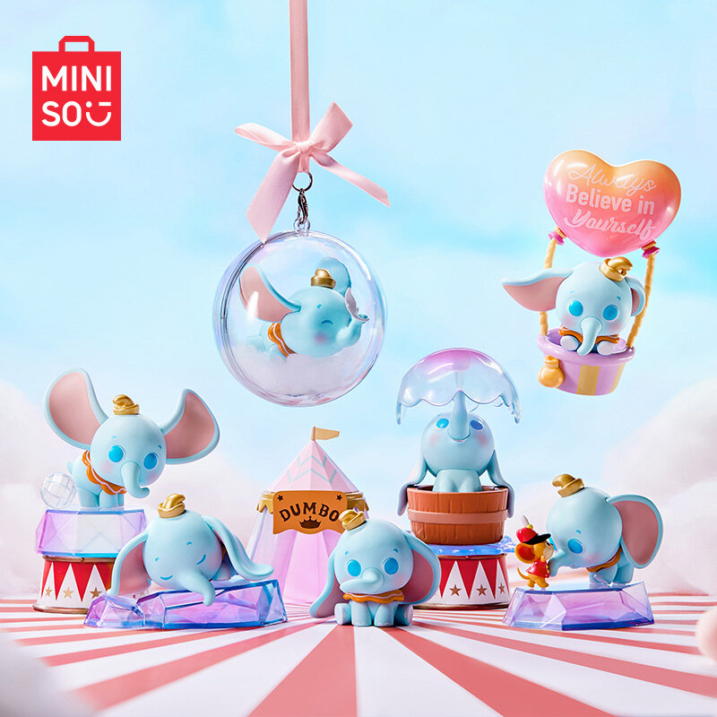 Miniso-Dumbo Daytime Illusion Series ornamentos para meninos e meninas, produto famoso, caixa cega, feriado, presentes de aniversário
