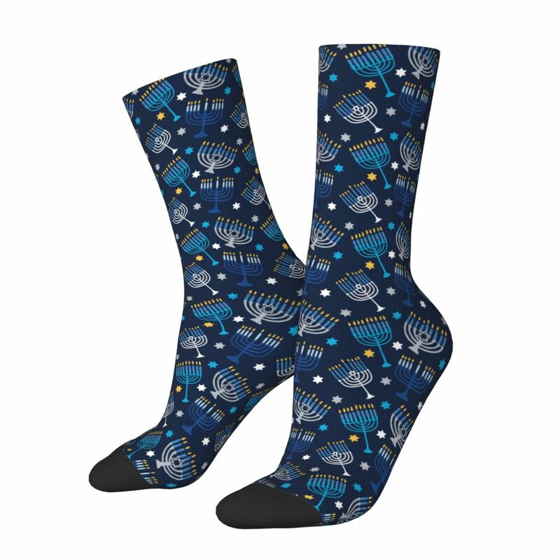 Hanukkah Pattern Men and Women printing Socks,Motion Applicable throughout the year Dressing Gift