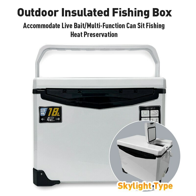 10L 18L 22L 32L 48L Fishing Cooler Box Tackle Box Outdoor Tank Case Gear Tools Fish Storage Sea Fishing With Portable Air Holes