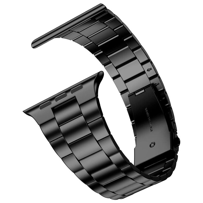 Bracelet à maillons métalliques pour Apple Watch, en acier inoxydable, pour Apple Watch série 6 5 4 40mm 44mm iWatch 3 2 1 38mm 42mm