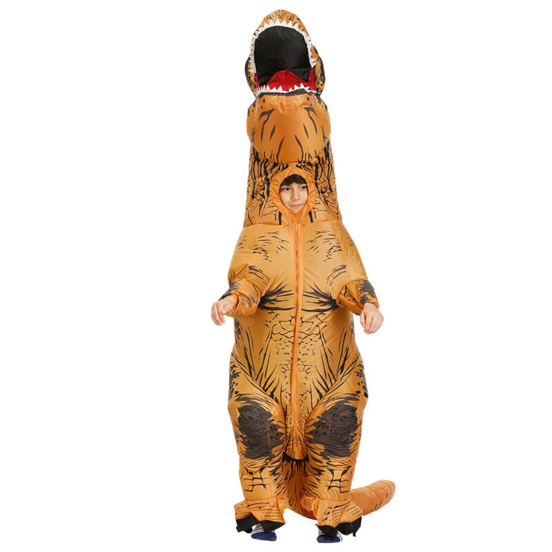 Costumes gonflables de dinosaure T-Rex pour adultes et enfants, Pourim, Halloween, Noël, mascotte, Anime, fête, cosplay, robe, olympiques de paupières