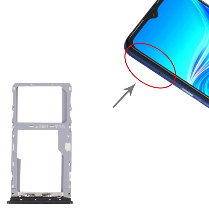 SIM Card Tray + Micro SD Card Tray For TCL 20Y