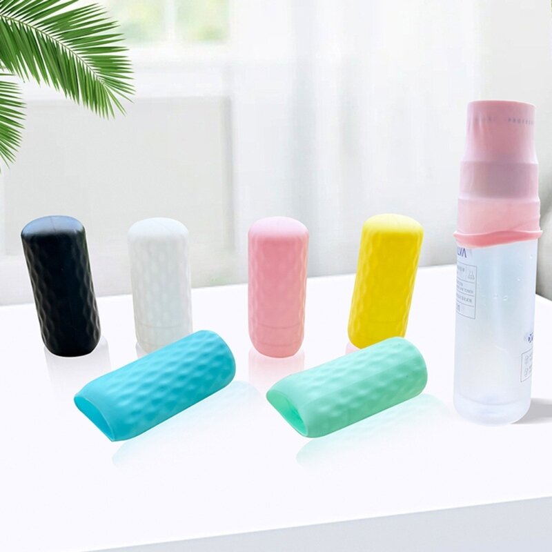 Szczelne silikonowe rękawy na butelki do podróżnych przyborów toaletowych Osłona butelki Dropship