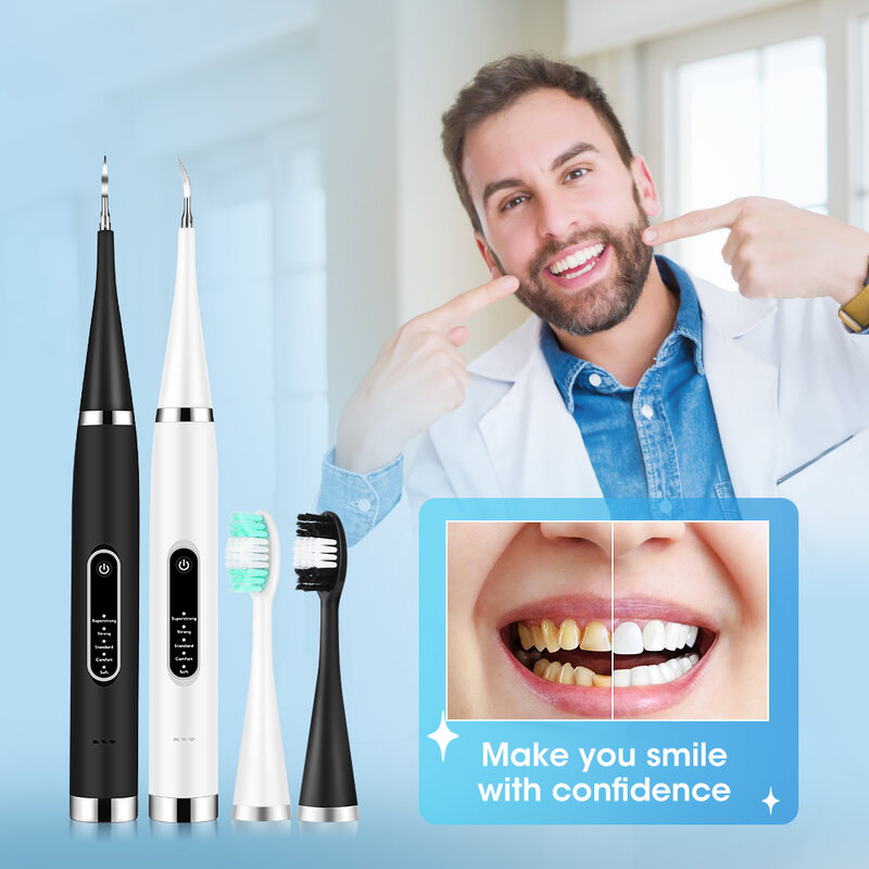 Pembersih gigi ultrasonik, Scaler ultrasonik, getaran, pembersih gigi, alat pemutih, sikat gigi listrik untuk sikat gigi