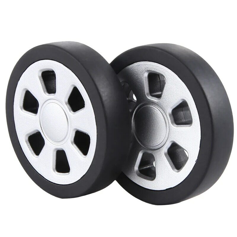 Набор сменных колес для чемодана, комплект из 2 прочных полиуретановых поворотных роликовых подшипников, 55 х13 мм