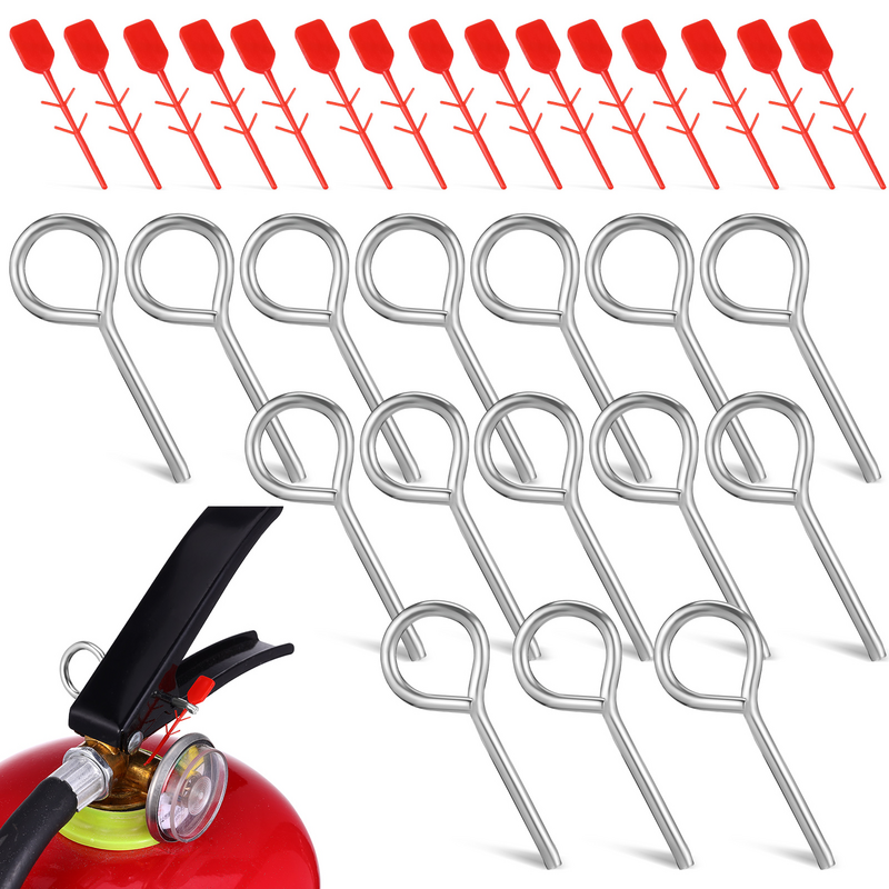15 set gerendel plastik pemadam api pin tarik untuk peralatan kunci pemadam paku