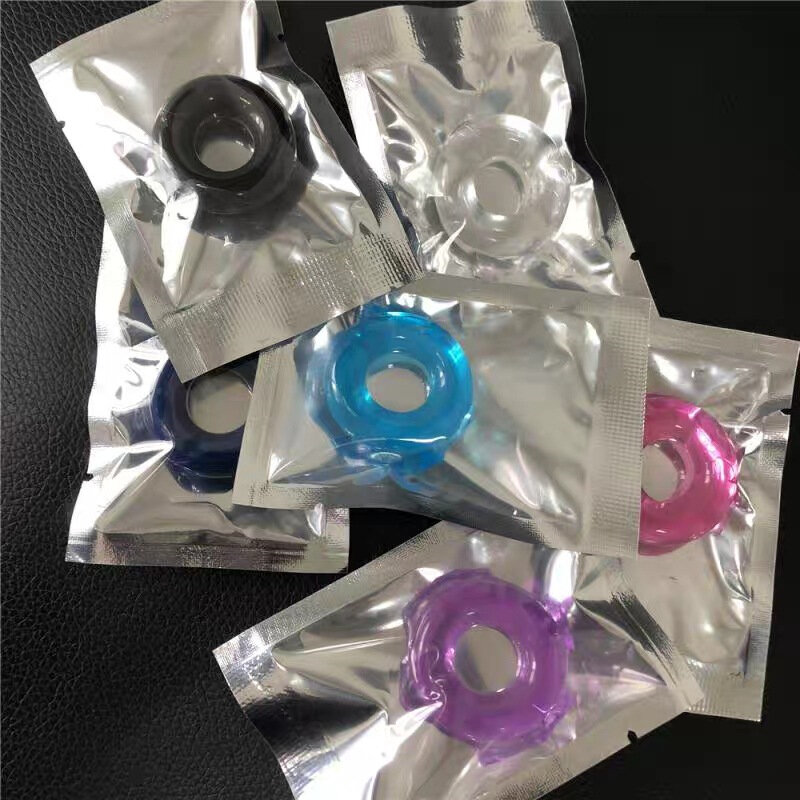 Anillo de silicona duradero para hombres adultos, retardante de eyaculación, anillo de goma para castidad, agrandamiento de pene, Juguetes sexuales para hombres