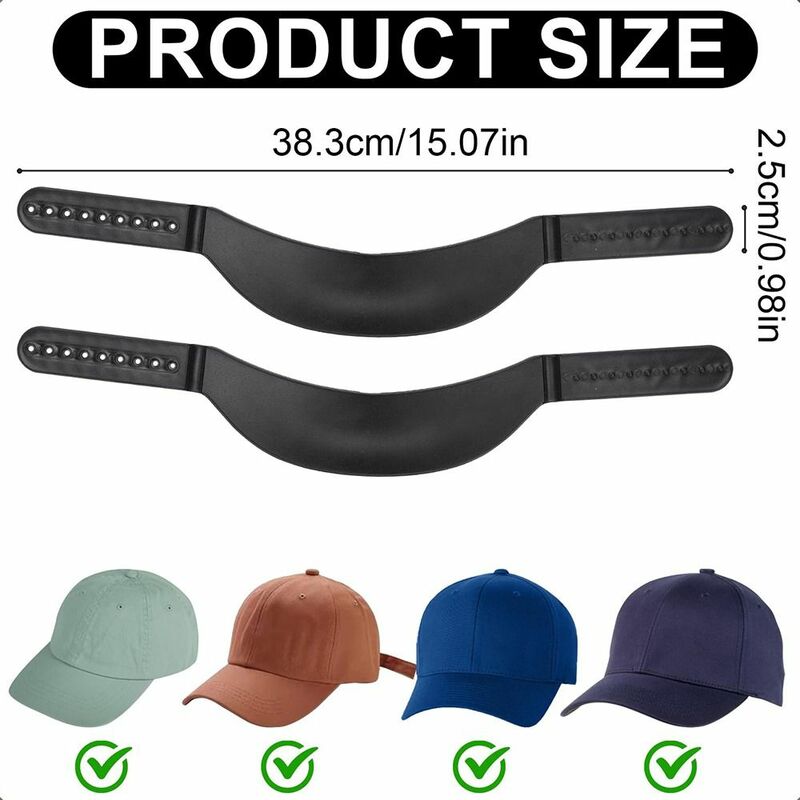 9 브림 커브 모자 벤더 모자 셰이퍼 플라스틱 모자, 커브 밴드, 재사용 가능한 편리한 셰이퍼 모자, 커브 벤더 야구 모자