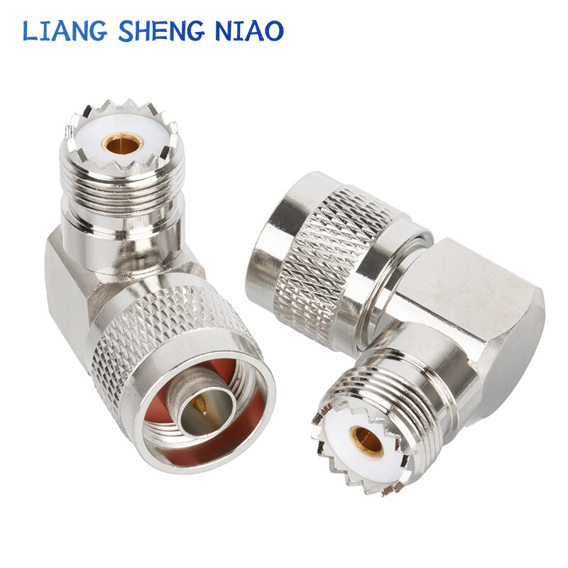 1pcs UHF SO239 PL259 TO N Connector N Male Jack To UHF bending Female Plug SL16 RF Coax Connector Straight Adapter 90 degree