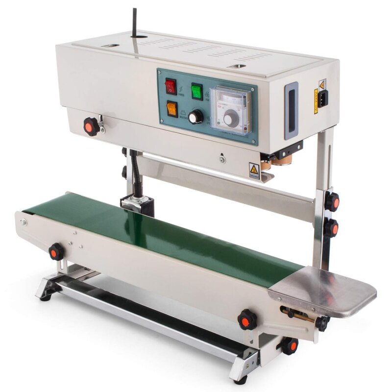 Happybuy Continuous Band Sealer FR-900, Vertical Automatic Continuous Sealing Machine with Digital Temperature Control, Vertical