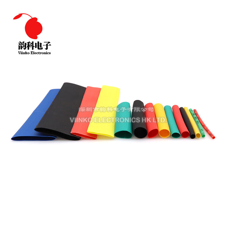 164pcs Thermoresistant Heat Shrink Tube Kit 2:1 Shrinking Tubing Assorted Pack Wire Cable Wrapping Insulation Sleeving