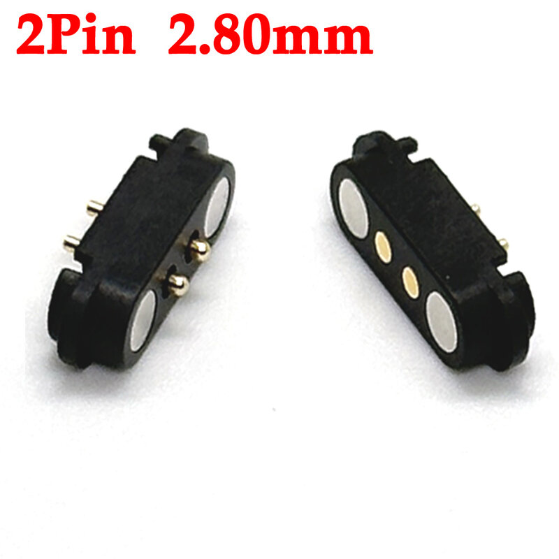 1set 2A DC Magnetic Pogo Pin Connector 2Pin 3Pin 4Pin 5Pin Pogopin Male Female spacing 2.5/2.80mm Spring Loaded DC Power Socket