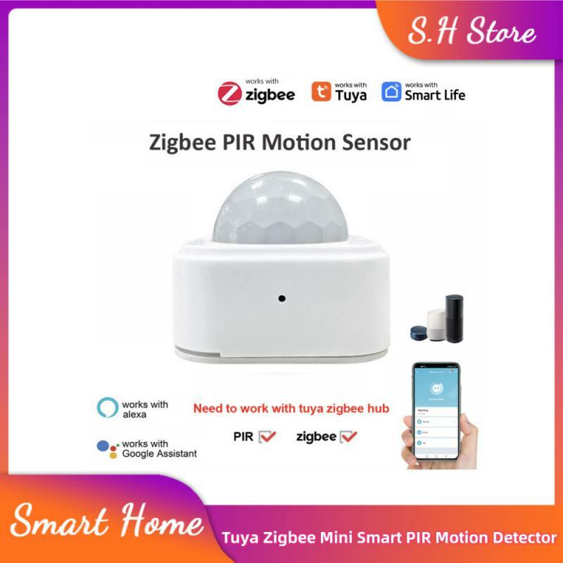 Tuya Zigbee-Mini Detector de movimiento PIR inteligente, Sensor infrarrojo de cuerpo humano, alarma antirrobo de seguridad, control remoto, Smart Life