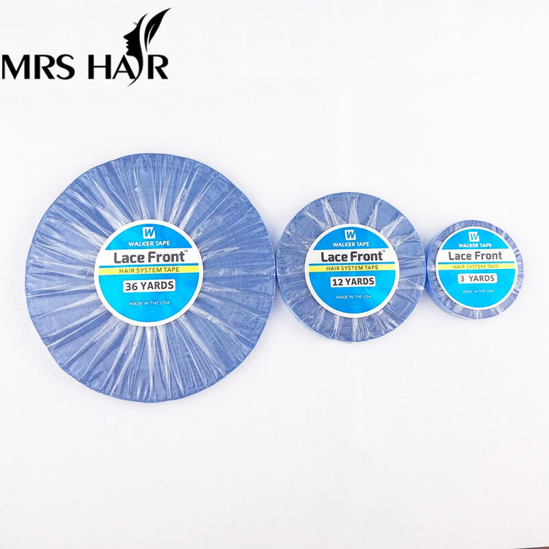 Front Lace Wig Glue, Materiais adesivos, Cola de fita para cola impermeável Lace, Extensões de cabelo, 3Yard, 12Yard, 36Yard