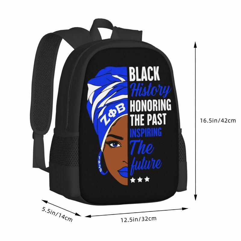 Дорожный рюкзак для ноутбука Zeta Phi Beta ZPB Sorority, деловая школьная сумка для компьютера, подарок для мужчин и женщин