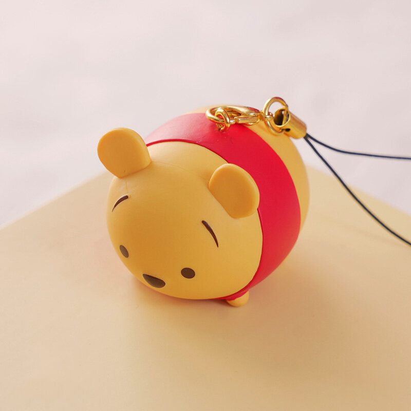 Winnie Anime Cartoon Disney Schlüssel bund Tsum Serie die stereo skopische Pooh Donald Daisy Dumbo Stitch Telefon Tasche Anhänger Kinderspiel zeug