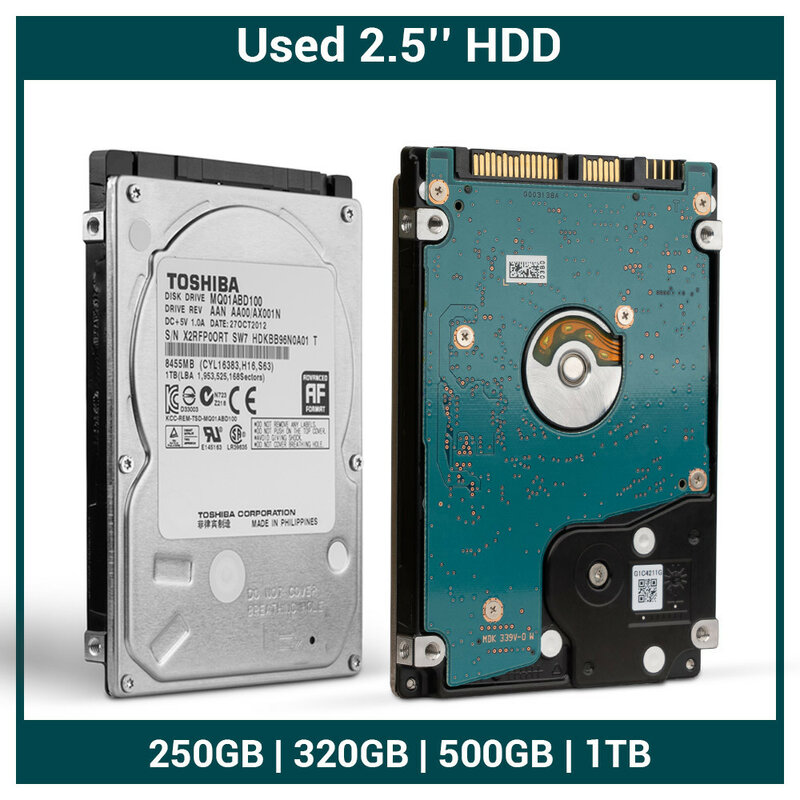 중고 2.5 인치 SATA3 HDD 노트북, 내부 1TB 250GB 320GB 500GB HDD 하드 디스크 하드 드라이브, 5400-7200RPM 디스코 듀로 인터노