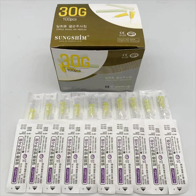 Горячая Распродажа безопасная индивидуальная упаковка 30 г 34 г 4 мм 13 мм 25 мм одноразовая игла для мезотерапии Nano Sharp Tip Body Face Skin