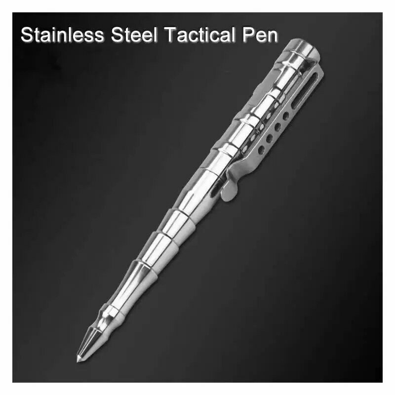 Новая высококачественная тактическая ручка Laxi B009 из нержавеющей стали, инструмент для повседневного использования, аварийный набор для выживания, стеклянный выключатель, подарочная коробка
