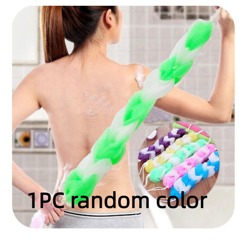 1pc zufällige Farbe Nylon Bade bürste Peeling Rücken wäscher Waschlappen Mesh Duschbad Körper massage bürste Bad Schwämme Bürste