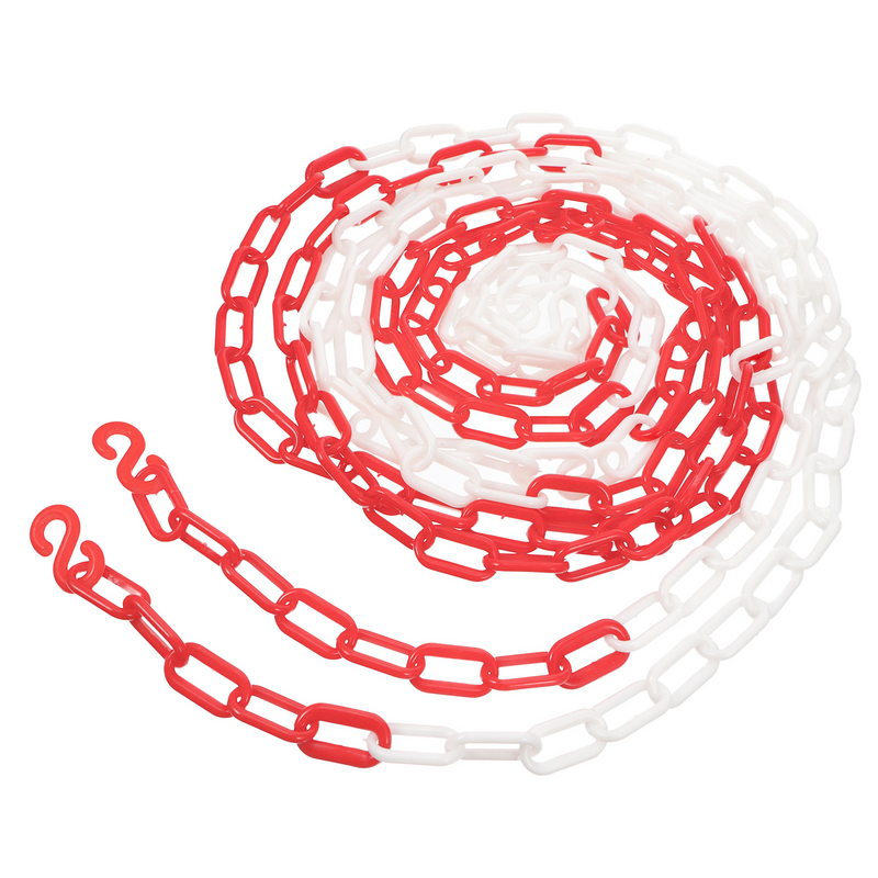 Shut-off Chain Plastic 5 M Plastic Chain Safety Isolation Caution Security Barrier Red for Crowd Control