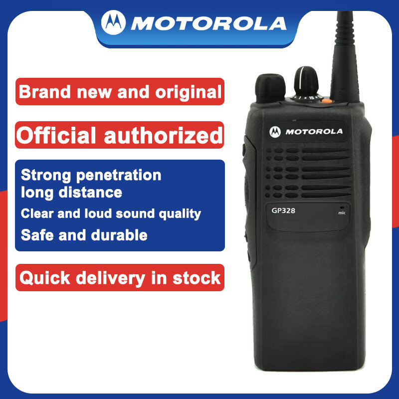 Motorola GP328 HT750 Walkie Talkie Outdoor Handheld High Power Dual Band GP140Portable Transceiver Two Way Radio PRO5150