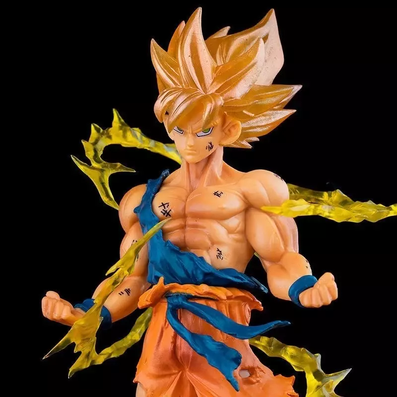 Anime 16cm Son Goku Super Saiyan Figure Anime Dragon Ball Goku DBZ Action Figure Model Gifts Collectible Figurines For Kids