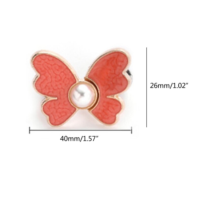 Y1UE Adjustable Jean Button Pins Waist Tightener Butterfly Instant Jean Buttons Tool