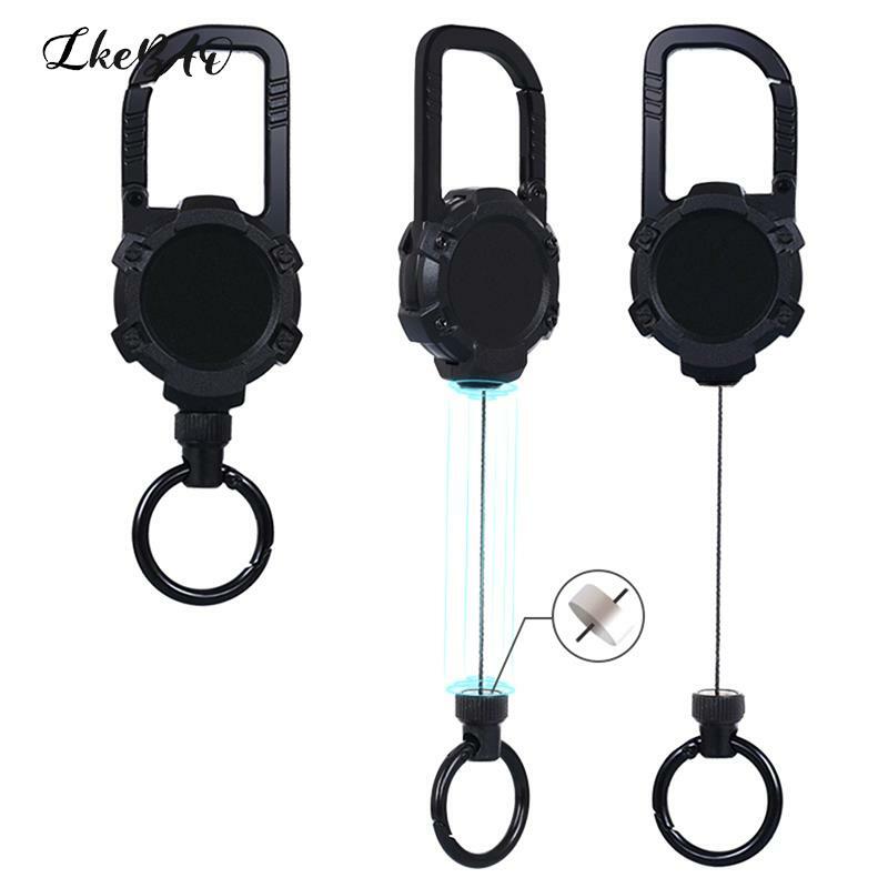 1PCS Anti-Lost Heavy Duty Magnetic Retractable Pull Key Chain Easy-To-Pull Buckle For Outdoor