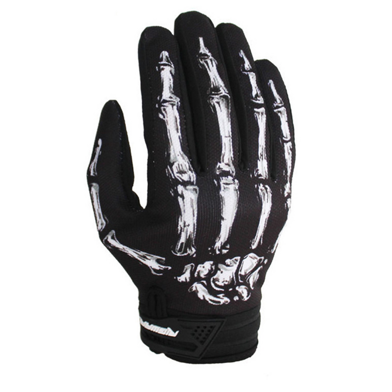 1 para rękawiczek dla dorosłych straszne rękawiczki na palec z czaszką rękawiczki z łapą duchów przenośne rękawiczki dla mężczyzn i kobiet białe M