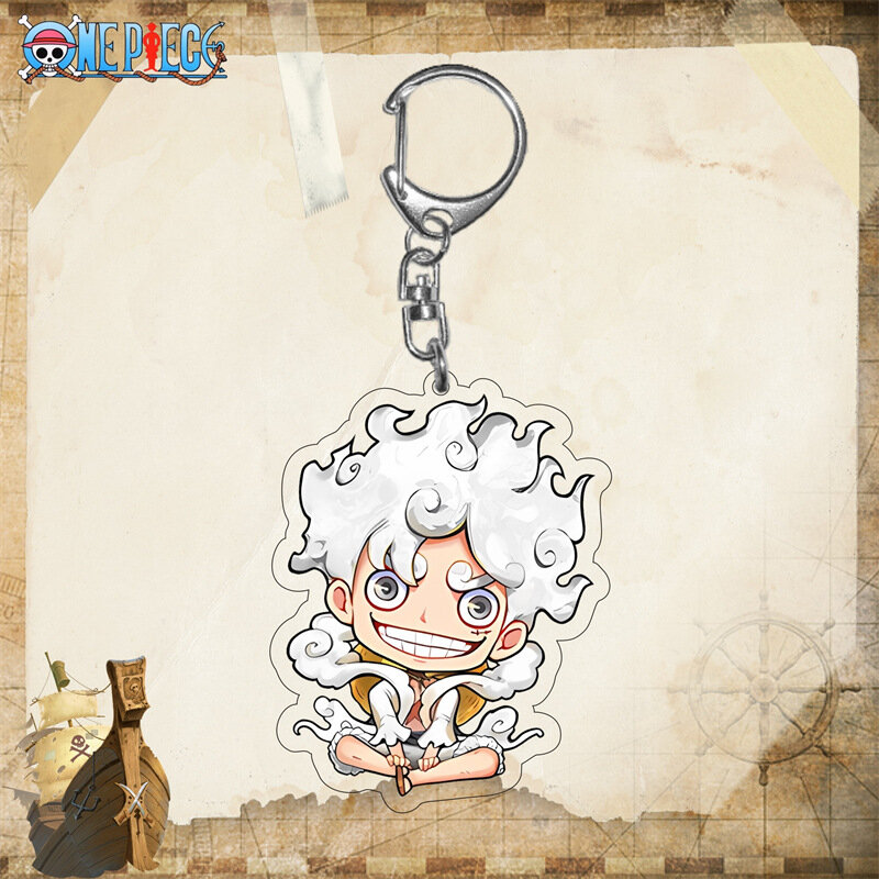 2024 New Anime ONE PIECE Law Joy Boy luffy Ace Figure Acrylic Keychain Pendant Model Toys Collect Cosplay props Gifts