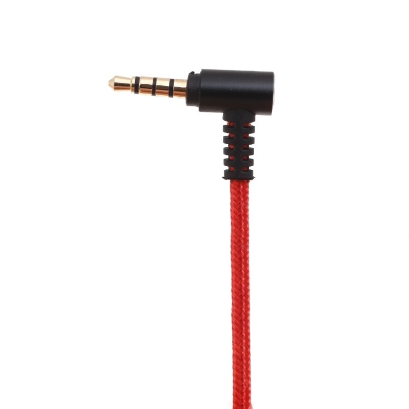 T8WC Прочный нейлоновый плетеный кабель для Arctis 3 5 7 шнур для наушников, позолоченные вилки, шнур длиной 200 см/78,74