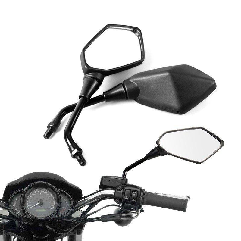 2Pcs/Pair Universial 8mm 10mm Motorcycle Mirror Scooter E-Bike Rearview Mirrors Electromobile Back Side Convex Mirror